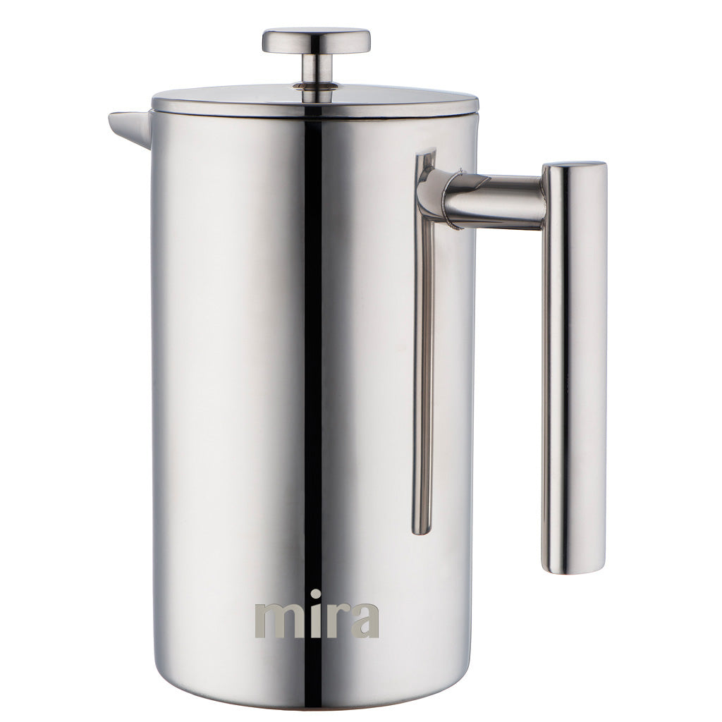 Mira Stainless Steel French Press Coffee Maker | Double Walled Insulated Coffee & Tea