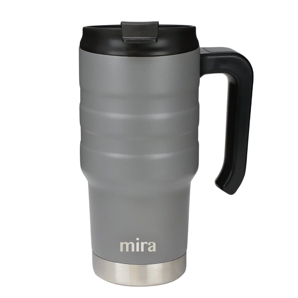 MIRA Coffee Mug Cup with Handle and Lid, 18 oz 