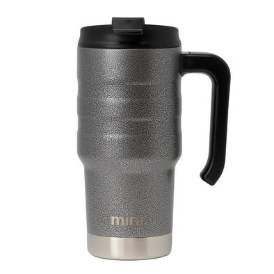 MIRA Coffee Mug Cup with Handle and Lid, 14 oz Stainless Steel – MIRA Brands