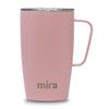 MIRA Coffee Mug Cup with Handle and Lid, 18 oz