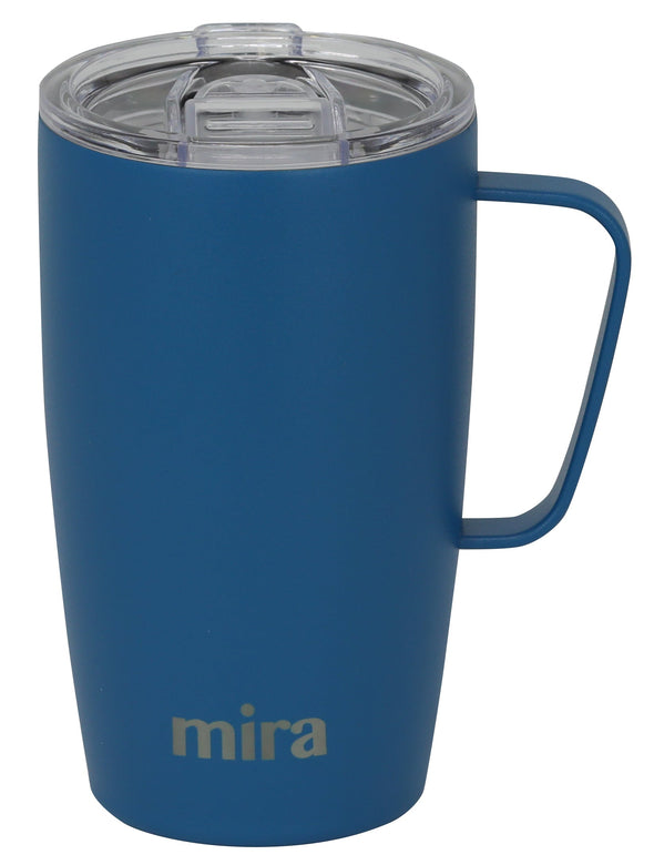 MIRA Coffee Mug Cup with Handle and Lid, 18 oz - Gift