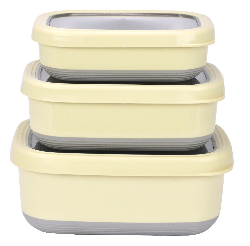 Kitchen's Favorite 3 Piece Small Size Stainless Steel Food Container S