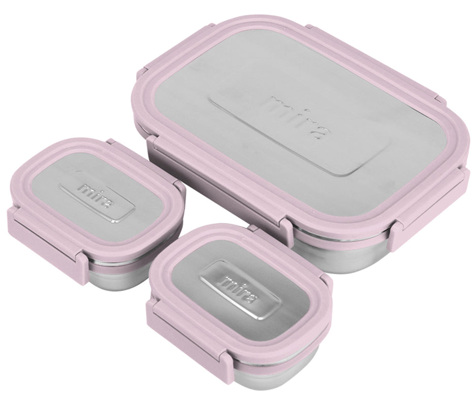 Stainless Steel Food Containers Set of 8 Leak Proof Adults Kids Togo Lunch  Box