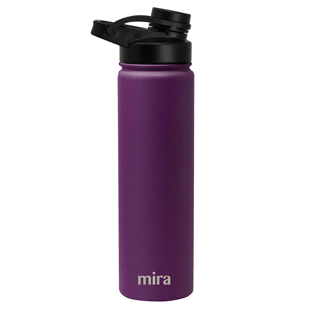 24 oz Stainless Steel Insulated Water Bottle - Purple