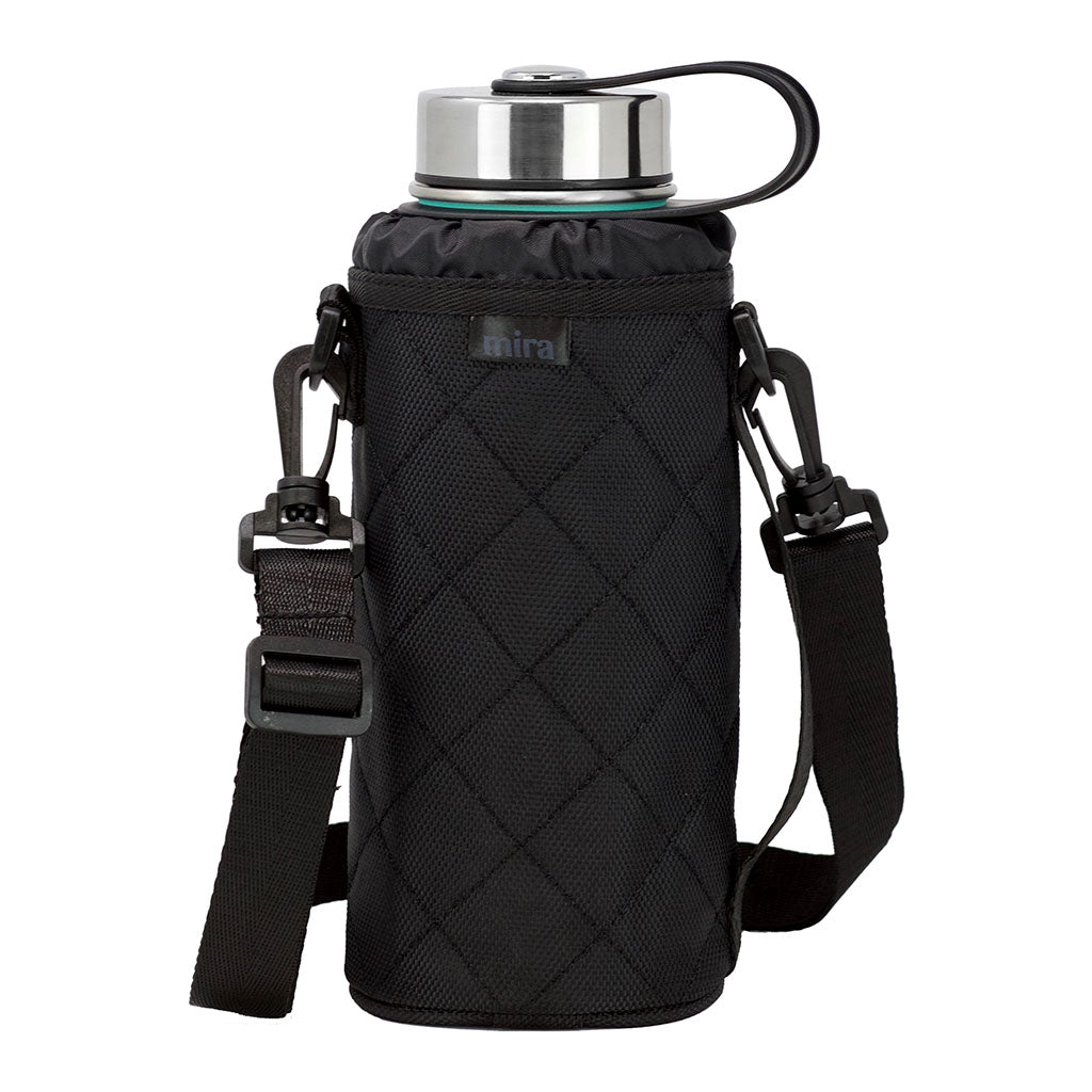 32 Oz Wide Mouth, Nylon Water Bottle Carrier Bag