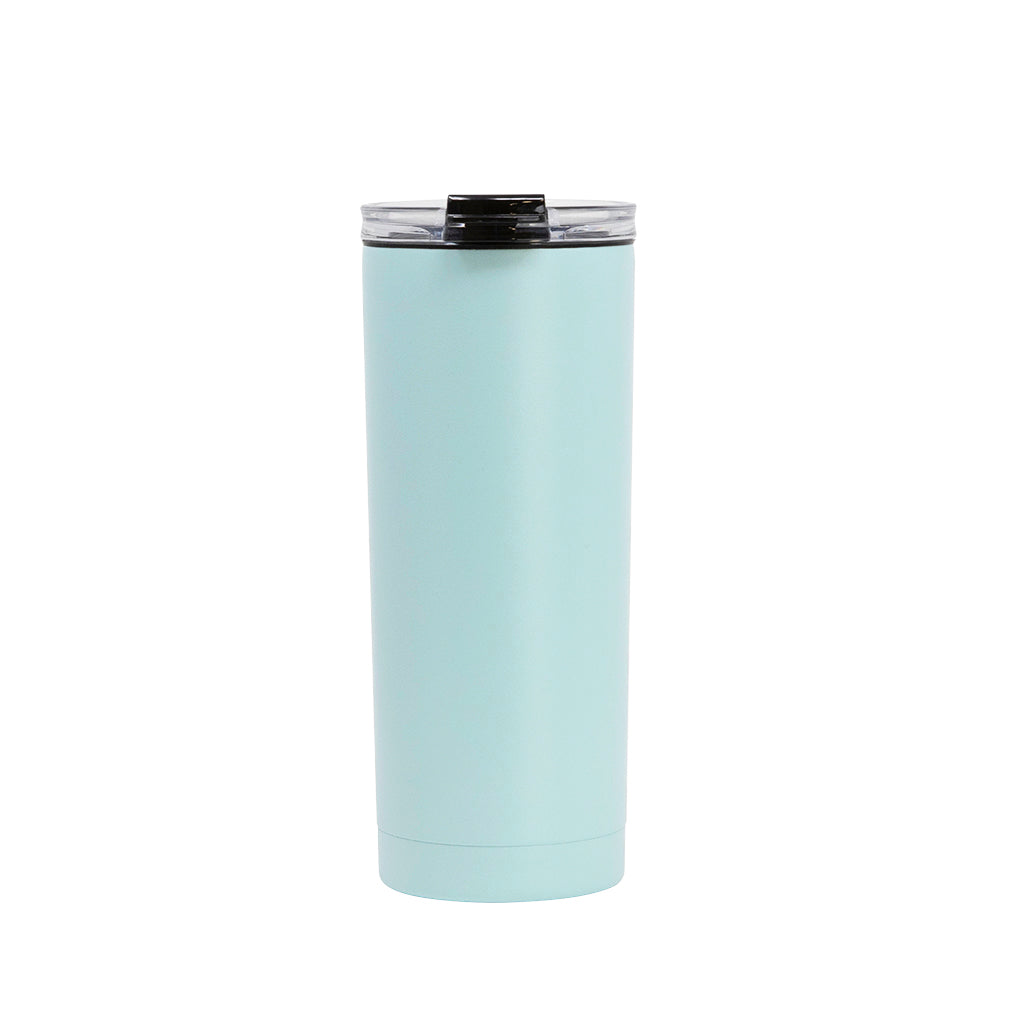 Voyager Travel Mug with Flip Lid + Straw - 16oz – White Rhino Coffee