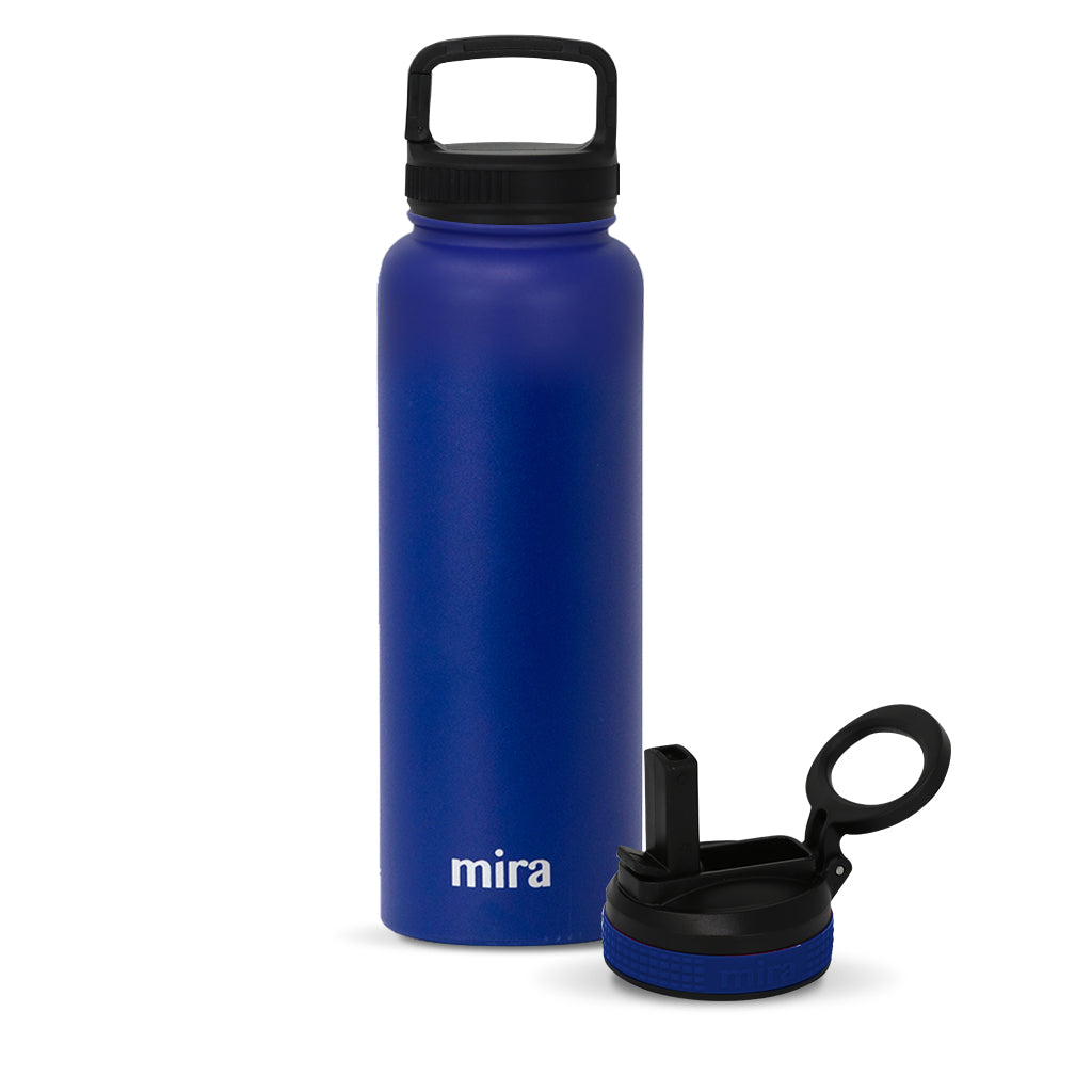 40 oz Sierra with 2 Caps - Straw Lid & Handle Lid – MIRA Brands