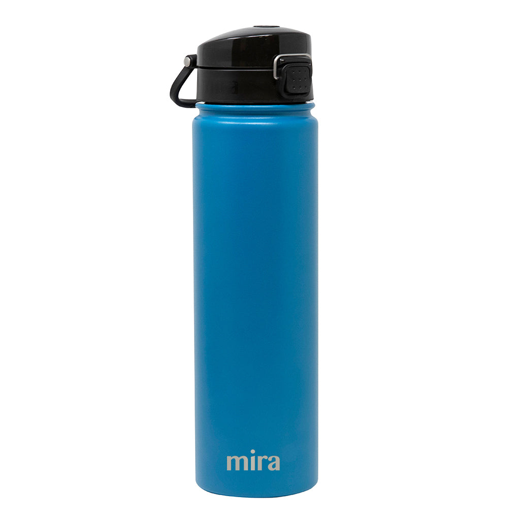 Mira Stainless Steel Water Bottle - Hydro Vacuum Insulated Metal Thermos Flask Keeps Cold for 24 Hours, Hot for 12 Hours - BPA-Free One Touch Spout