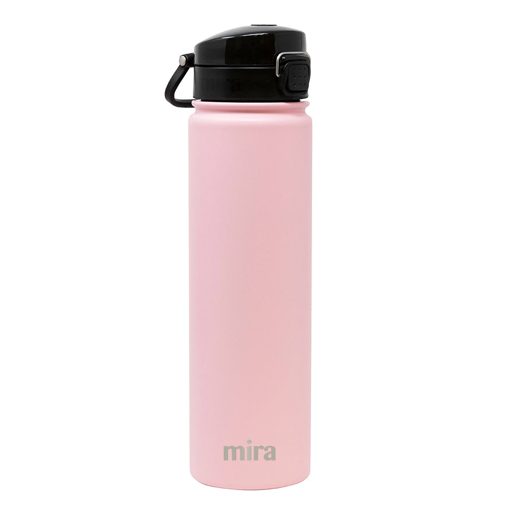 Mira 24 oz Stainless Steel Water Bottle - Hydro Vacuum Insulated Metal Thermos Flask Keeps Cold for 24 Hours, Hot for 12 Hours - BPA-Free Spout Lid