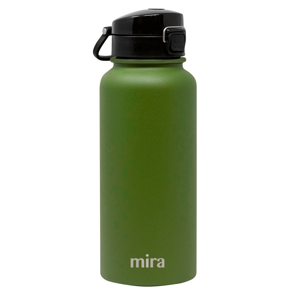 Mira 32 oz Stainless Steel Vacuum Insulated Wide Mouth Water Bottle | Thermos 24