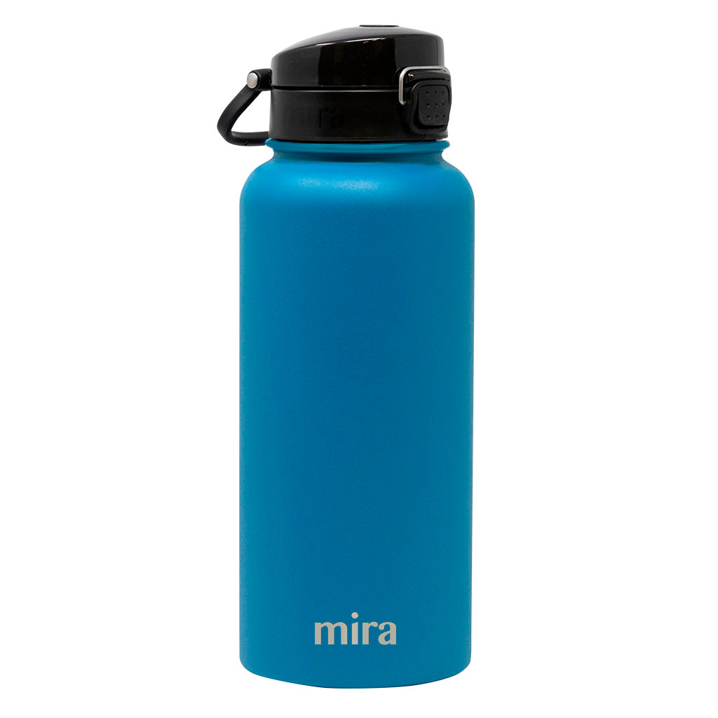 Mira 32 oz Stainless Steel Water Bottle | Vacuum Insulated Metal Thermos Flask Keeps Cold for 24 Hours, Hot for 12 Hours | BPA-Free One Touch Spout