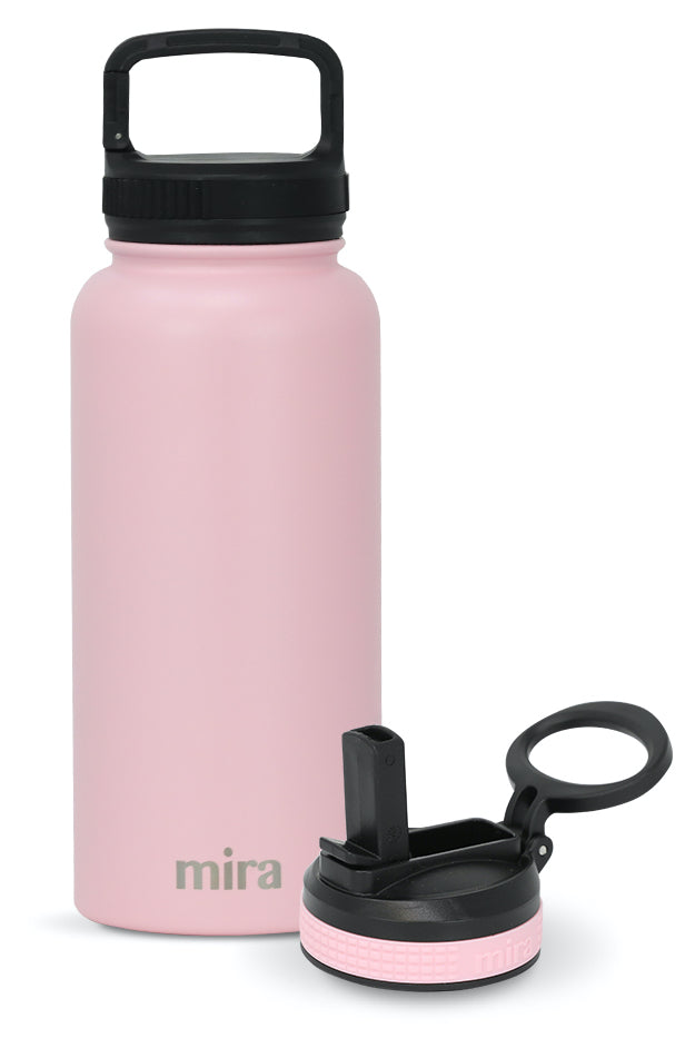32 oz Glass Water Bottle with Stainless Steel Cap (2nd Generation)