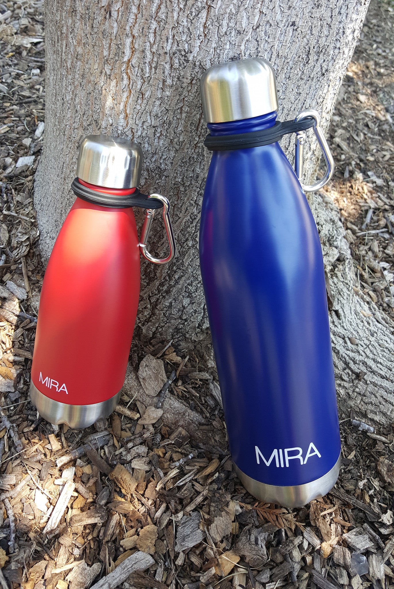 MIRA 2 Pack 17 Oz Cola Shaped Insulated Stainless Steel Water